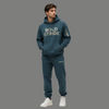 Trackline Teal Hoodie - Boldstride - straight-on view
