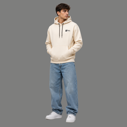 Cloudpeak Cream Hoodie - Boldstride - straight-on view