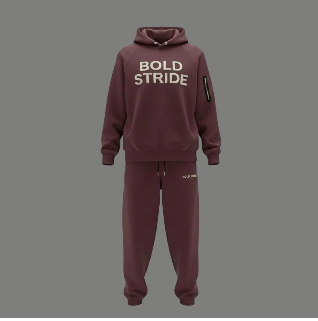Maroon Muse Hoodie - Boldstride - flat lay