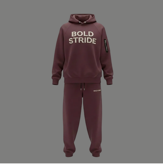 Maroon Muse Hoodie - Boldstride - flat lay