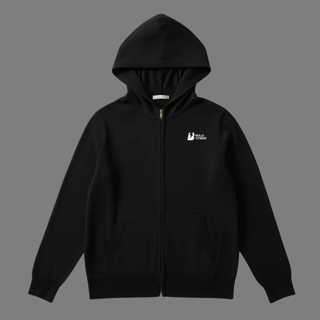 Nightfrost Zip Hoodie - Boldstride - flat lay