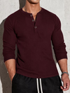Men’s Linear Stripe Knitted Henley