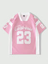 Modern Fitted Athletic Number Print Top
