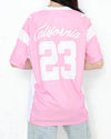 Modern Fitted Athletic Number Print Top