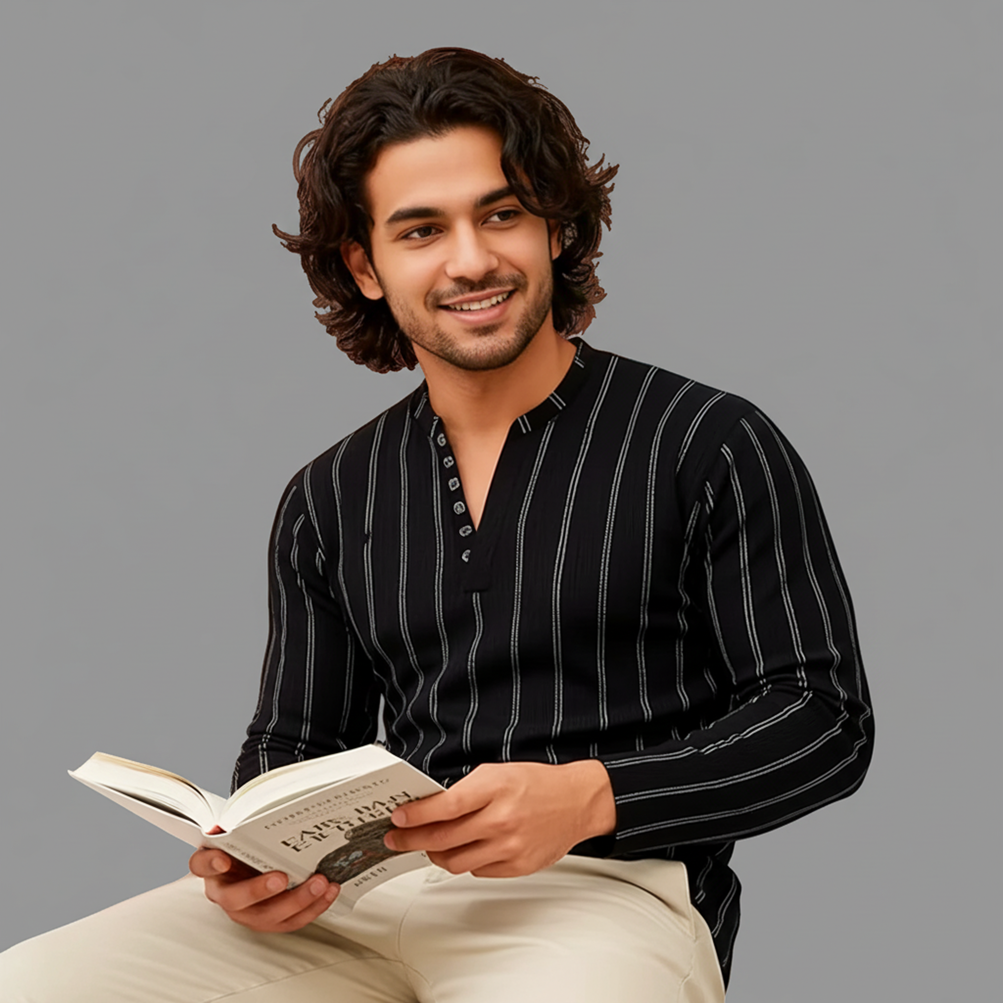 Striped Full Arm Henley