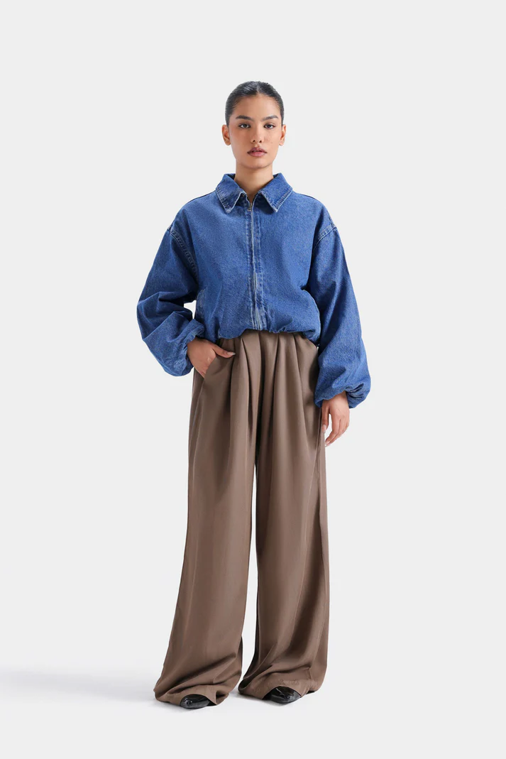 Relaxed Fit Wide Legs Trouser
