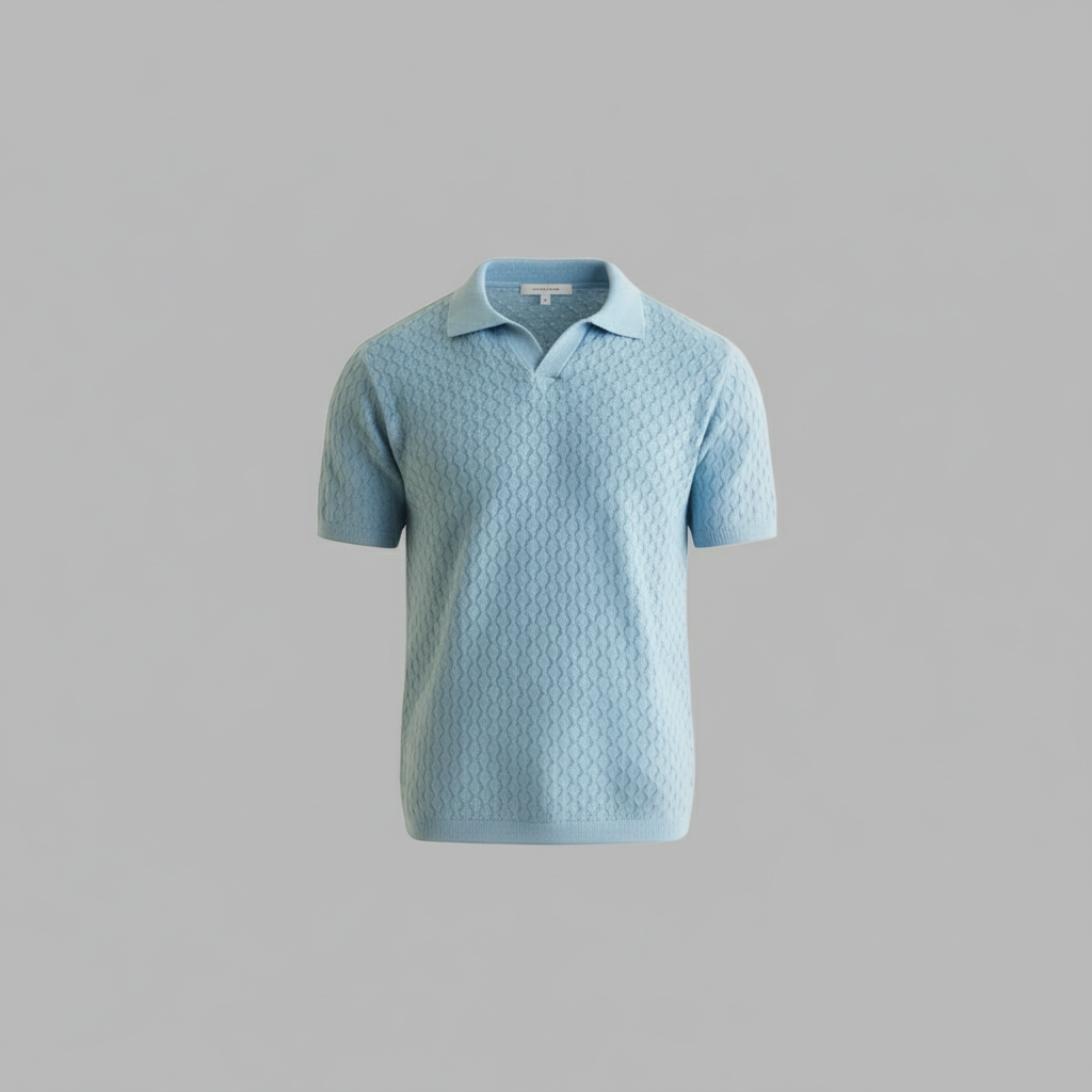 Dusty Blue  Collar Polo