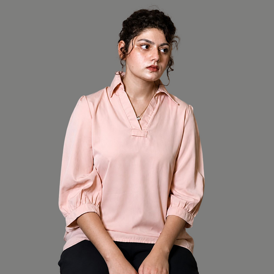 Classic V Neck Women Summer Top
