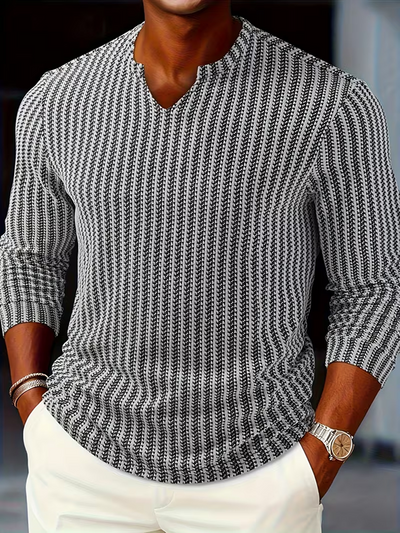 Wide-Rib Grandad Henley