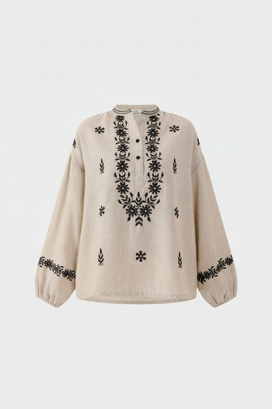 Geometric Tunic fusion top