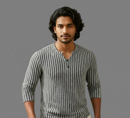 Wide-Rib Grandad Henley