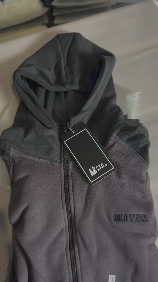 Blackout Drop-Shoulder Zip-Up – Boldstride